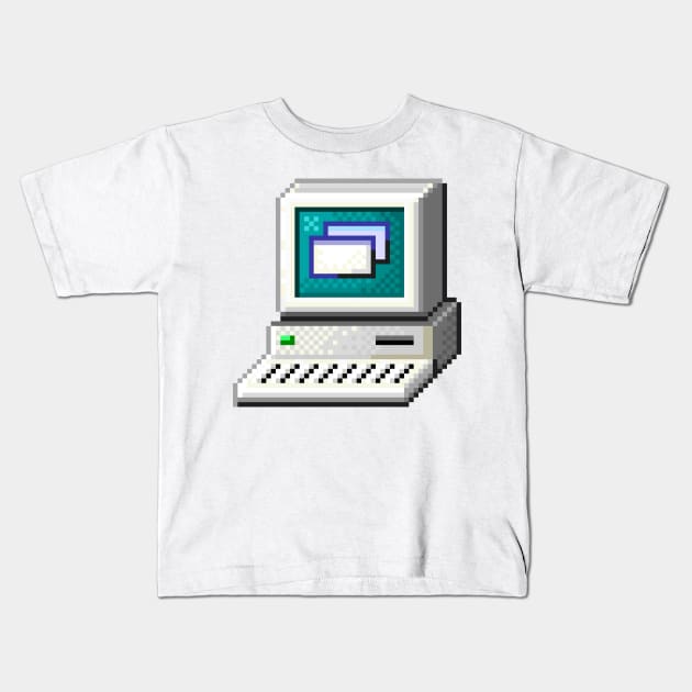 My Computer - Windows 98 Kids T-Shirt by MalcolmDesigns